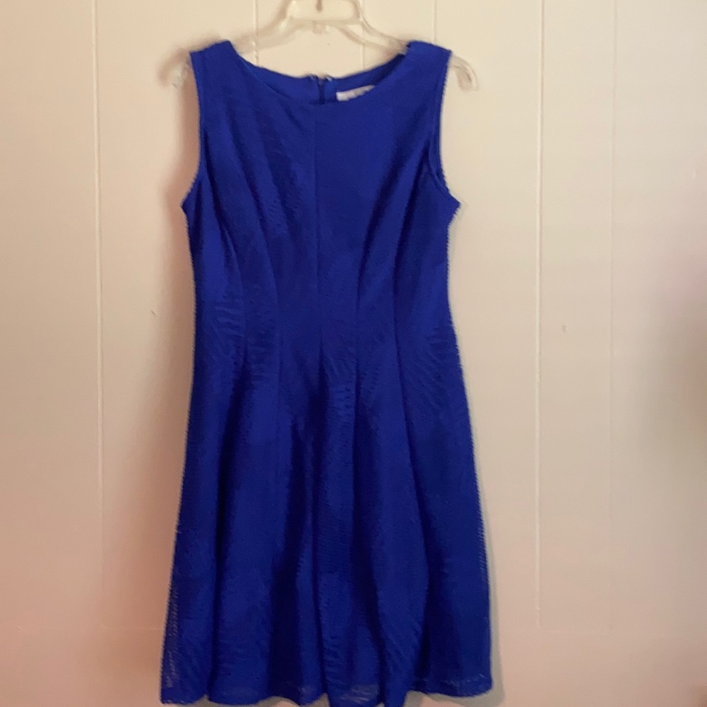 Blue dress wore once 12